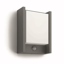 16461/93/16 Arbour IR venkovní nástěnné LED svítidlo se senzorem 1x6W 600lm 2700K IP44, antracitové