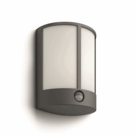 16465/93/16 Stock IR venkovní nástěnné LED svítidlo se senzorem 1x6W 600lm 2700K IP44, antracitové