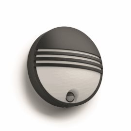 17297/30/16 Yarrow IR venkovní nástěnné LED svítidlo se senzorem 1x6W 600lm 2700K IP44, černé