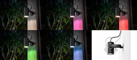 17415/30/P7 Hue WACA Lily venkovní spotové LED svítidlo  8W 650lm 2200-6500K RGB IP65 černá 23