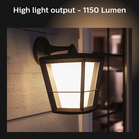 17440/30/P7 Hue WACA Econic venkovní nástěnné LED svítidlo 15W 1150lm 2200-6500K RGB IP44 černá 20