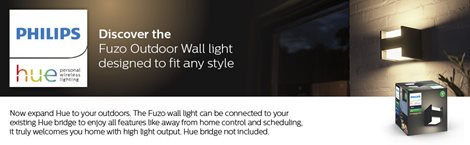 17444/30/P7 Hue White Fuzo venkovní nástěnné LED svítidlo 1150lm 2700K IP44, černé 21