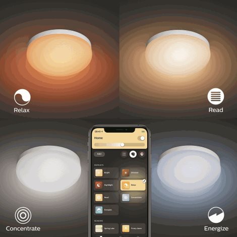 Hue WACA Flourish stropní LED svítidlo 1x32,5W 2250lm 2000-6500K RGB IP20 35,9cm bílá 40
