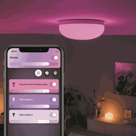 Hue WACA Flourish stropní LED svítidlo 1x32,5W 2250lm 2000-6500K RGB IP20 35,9cm bílá 42
