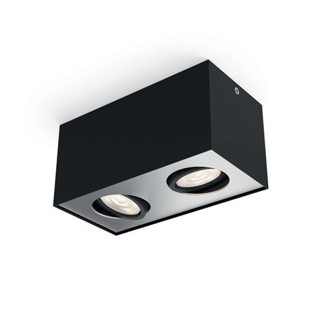 50492/30/P0 Box stropní bodové LED svítidlo 2x4,5W 1000lm 2200-2700K IP20 WarmGlow, černé 2