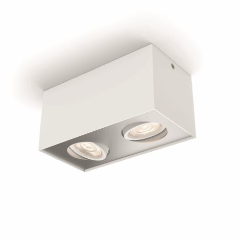 50492/31/P0 Stropní bodové LED svítidlo Box 2x4,5W 1000lm 2200-2700K WarmGlow, bílé 2