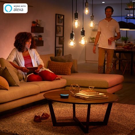 Hue White Filament žárovka LED E27 A60 7W 550lm 2100K IP20 4