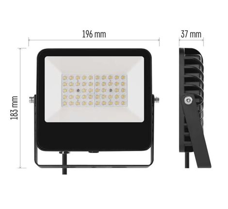 ZS2423 LED reflektor AVENO 30W, 4500lm, IP66, černý, neutrální bílá 5