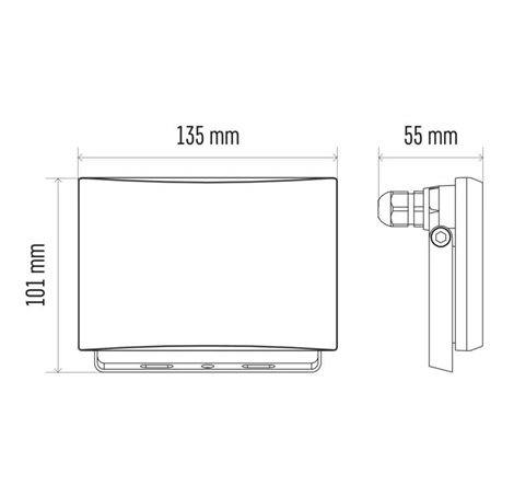 LED Reflektor TAMBO ZS2521 13,5x5,5x10,1cm 20W 1600lm 4000K IP65 6