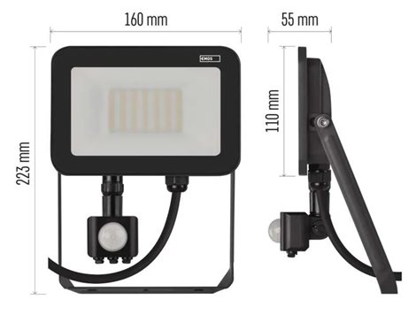 ZS2732 LED REFLEKTOR PROFI 30W 3300LM PIR 11