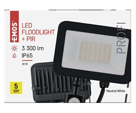 ZS2732 LED REFLEKTOR PROFI 30W 3300LM PIR 12
