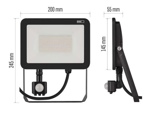 ZS2742 LED REFLEKTOR PROFI 50W 5500LM PIR 11