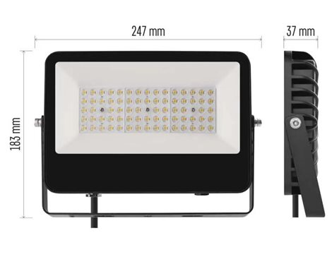 ZS2433 LED reflektor AVENO 48W, 7200lm, IP66 černý, neutrální bílá 3