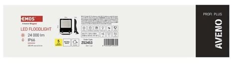ZS2453 LED reflektor AVENO 150W, černý, neutrální bílá 8