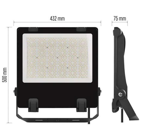 ZS2473 LED reflektor AVENO 300W, 48000LM IP66 černý, neutrální bílá 6