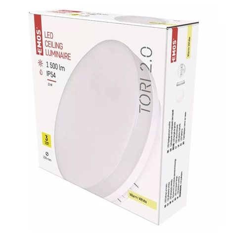 ZM4121 LED svítidlo přisazené TORI kruh 22cm 15W 1250lm 3000K IP54 7