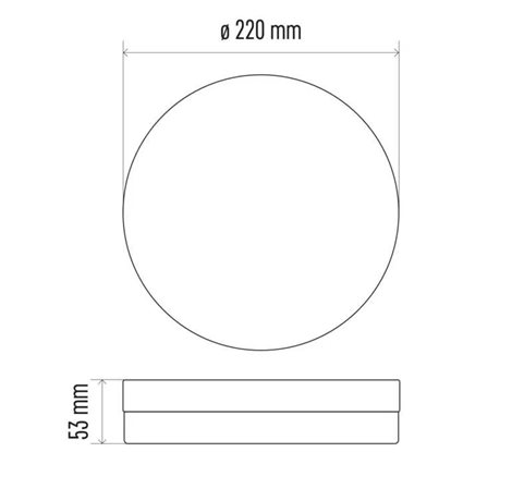 ZM4321 LED svítidlo přisazené TORI kruh 22cm 15W 1250lm 4000K IP54 9