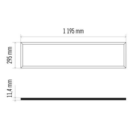 LED Panel PROFI PLUS ZR3422 120x30cm 40W 4000lm 4000K IP20 7