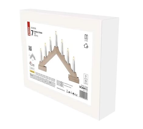 DCAW11 7LED XMAS CAN ST.IP20 2AA N WW 3