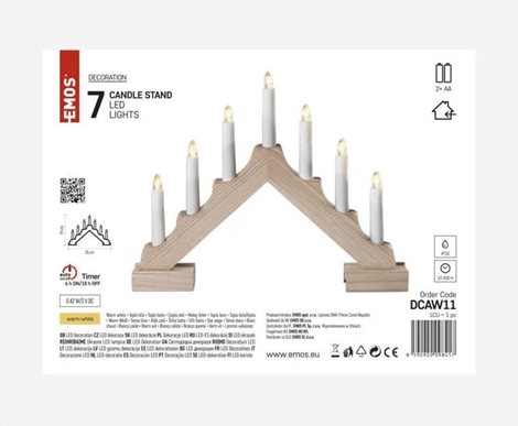 DCAW11 7LED XMAS CAN ST.IP20 2AA N WW 6
