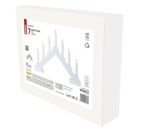 DCAW12 7LED XMAS CAN ST.IP20 2AA W WW 3