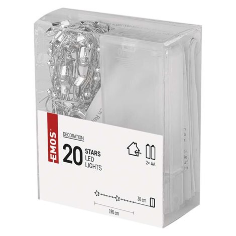 DCGW09 20LED GIRLAND GOLD 2AA WW 3