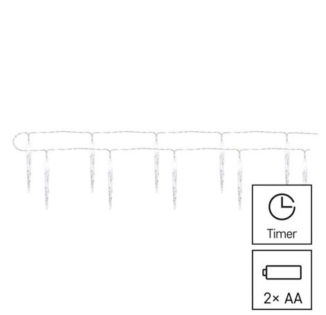 DCGC01 10LED XMAS ICIC TUBE 2AA T CW 7