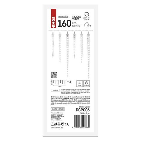 DCPC06 160LED ICICLE 6 TUBES CW FALL 3