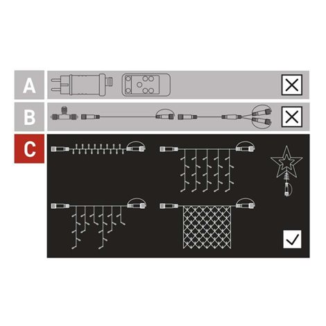 D1AW02 CONNECT CHAIN 50LED 5M IP44 WW 13