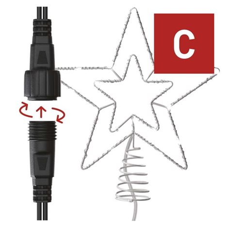 D1ZC01 CONNECT TOP TREE STAR 30LED CW 2