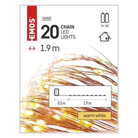D3AW07 20LED XMAS NANO IP20 2AA T WW 5