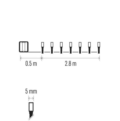 D4FC01 40LED XMAS 3AA IP44 2,8 M CW 4