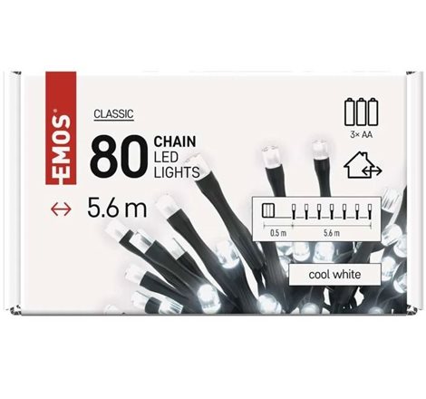 D4FC02 80LED XMAS 3AA IP44 5,6 M CW 8