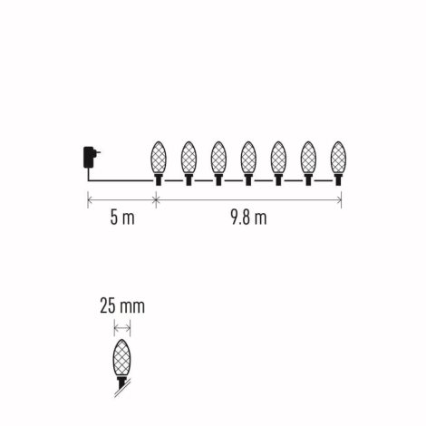 D5ZC01 50LED CONE 9,8M MF CW 7