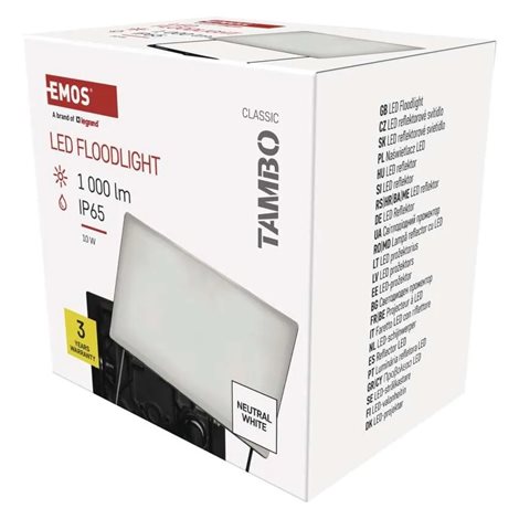 ZS2512 LED reflektor TAMBO, 10 W, 1000 lm, IP65, černý 17