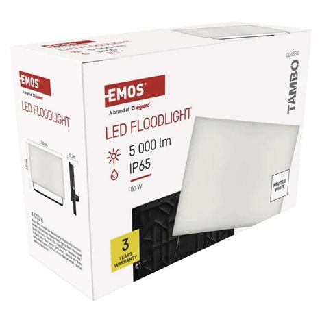 ZS2542 LED reflektor TAMBO, 50 W, 5000 lm, IP65, černý 17