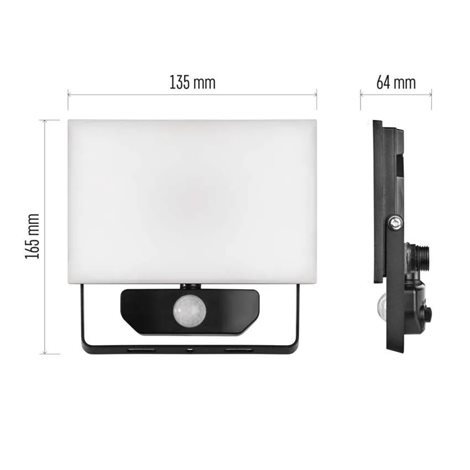 LED Reflektor TAMBO PIR ZS2922 13,5x6,4x16,5cm 20W 2000lm 4000K IP54 7