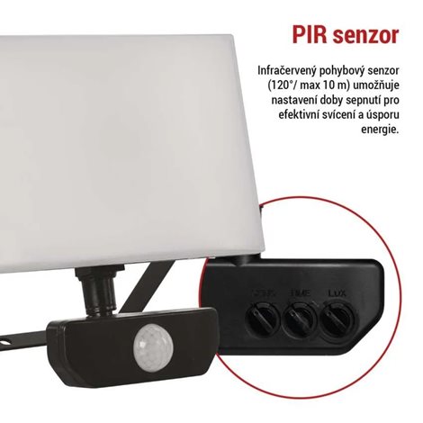 ZS2932 LED reflektor TAMBO se senzorem pohybu, 30 W, 3000 lm, černý 9