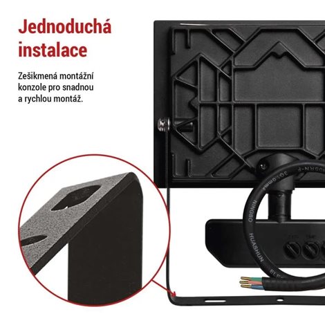 ZS2932 LED reflektor TAMBO se senzorem pohybu, 30 W, 3000 lm, černý 10