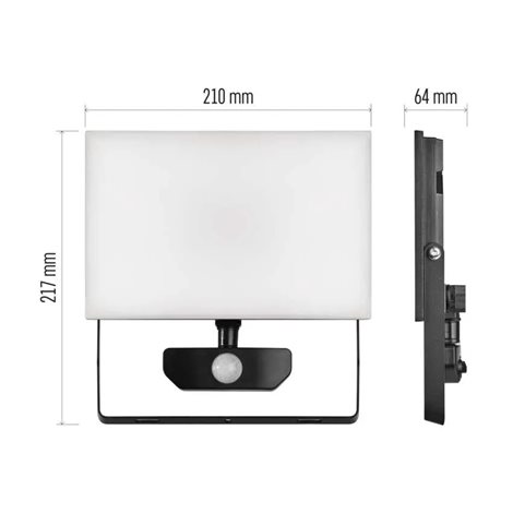 ZS2942 LED reflektor TAMBO se senzorem pohybu, 50 W, 5000 lm, černý 7