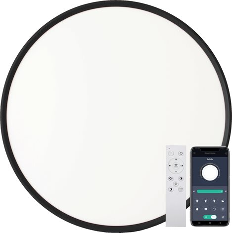 NOMY-RC LED 40W BLACK svítidlo přisazené, 4000lm, CCT 3000/4000/6000K, IP20, dálkové ovládání 1