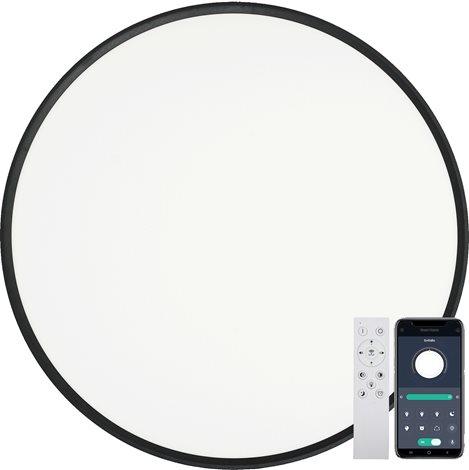 NOMY-RC LED 50W BLACK svítidlo přisazené, 5000lm, CCT 3000/4000/6000K, IP20, dálkové ovládání 1