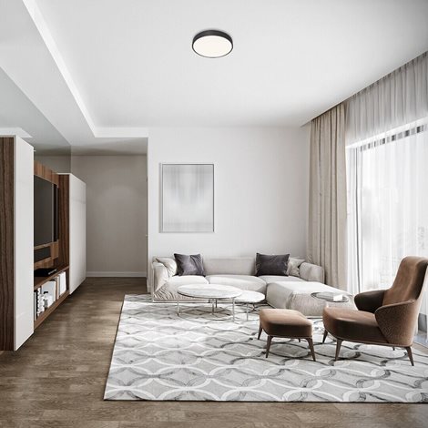 LED Stropní svítidlo Tesia LED/36W/230V 40 cm černá 4