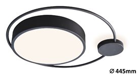 3529 Svítidlo SAPHIRA, LED 28W, IP20, 3000K, 3210lm, černá