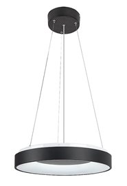 72001 LED Stmívatelný lustr na lanku LED/38W/230V 3000-6500K černá + dálkové ovládání