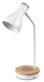 74001 Stmívatelná dotyková stolní lampa s bezdrátovým nabíjením 1xE14/25W/230V kaučukovník