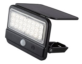 77040 Flaxton venkovní svítidlo solární LED 7W, 700lm, 4000K, IP54, senzor, černá