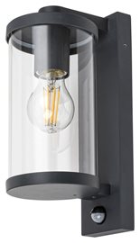 7892 Venkovní nástěnné svítidlo se senzorem SILISTRA 1xE27/60W/230V IP44