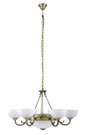 8546 Marlene, závěsné svítidlo, 6x40W E14 + 2x60W E27