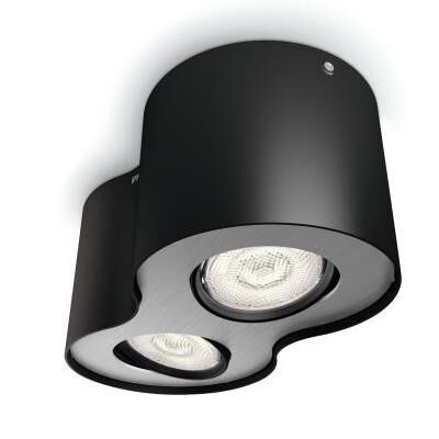 53302/30/16 Stropní bodové LED svítidlo Philips Phase 2x4,5W 1000lm 2700K, černé 7